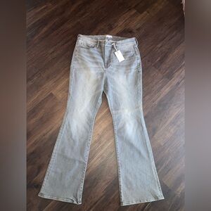 Good American Light Gray Flare Jeans new size 16